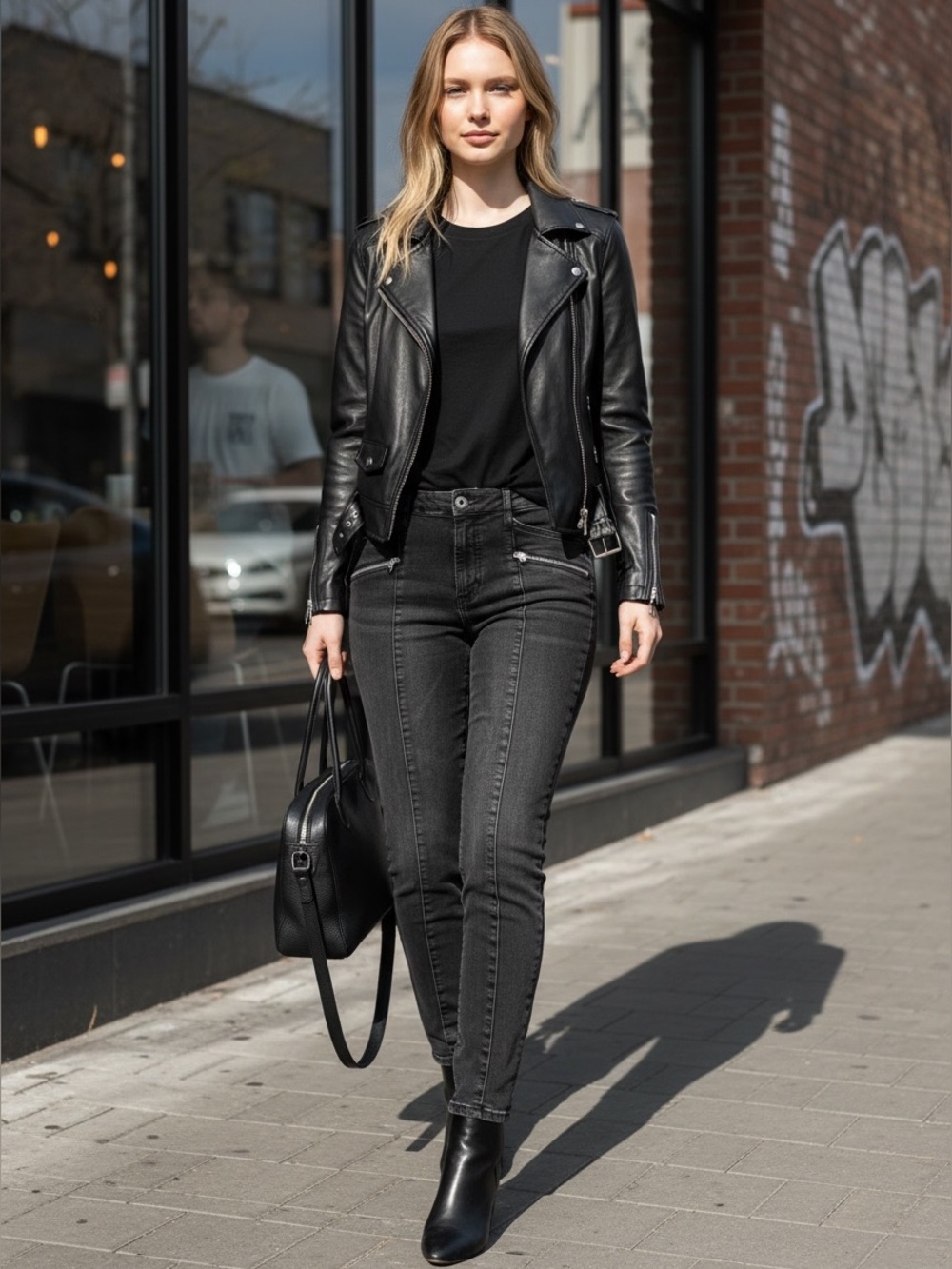 JOE’S Jeans The Charlie Womens 30 High Rise Skinny Ankle Black Zip Pocket